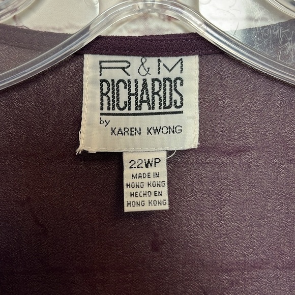 R&M Richards Beaded Slip Chiffon Jacket Dress - Picture 14 of 15